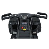JOKO Elektrická Štvorkolka Fast 4x4, penové kolesá, kožené sedadlo, nosnosť 50kg, FM rádio, čierna