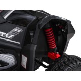JOKO Elektrická Štvorkolka Fast 4x4, penové kolesá, kožené sedadlo, nosnosť 50kg, FM rádio, čierna