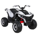 JOKO Elektrická Štvorkolka Fast 4x4, penové kolesá, kožené sedadlo, nosnosť 50kg, FM rádio, biela