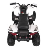 JOKO Elektrická Štvorkolka Fast 4x4, penové kolesá, kožené sedadlo, nosnosť 50kg, FM rádio, biela