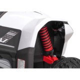 JOKO Elektrická Štvorkolka Fast 4x4, penové kolesá, kožené sedadlo, nosnosť 50kg, FM rádio, biela
