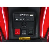 JOKO Elektrická Štvorkolka Fast 4x4, penové kolesá, kožené sedadlo, nosnosť 50kg, FM rádio, červená