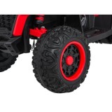 JOKO Elektrická Štvorkolka Fast 4x4, penové kolesá, kožené sedadlo, nosnosť 50kg, FM rádio, červená