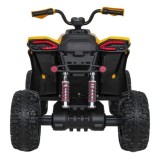 JOKO Elektrická Štvorkolka Fast 4x4, penové kolesá, kožené sedadlo, nosnosť 50kg, FM rádio, žltá