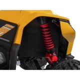 JOKO Elektrická Štvorkolka Fast 4x4, penové kolesá, kožené sedadlo, nosnosť 50kg, FM rádio, žltá