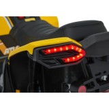 JOKO Elektrická Štvorkolka Fast 4x4, penové kolesá, kožené sedadlo, nosnosť 50kg, FM rádio, žltá