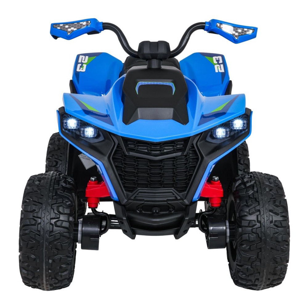 JOKO Elektrická Štvorkolka Fast 4x4, penové kolesá, kožené sedadlo, nosnosť 50kg, FM rádio, modrá