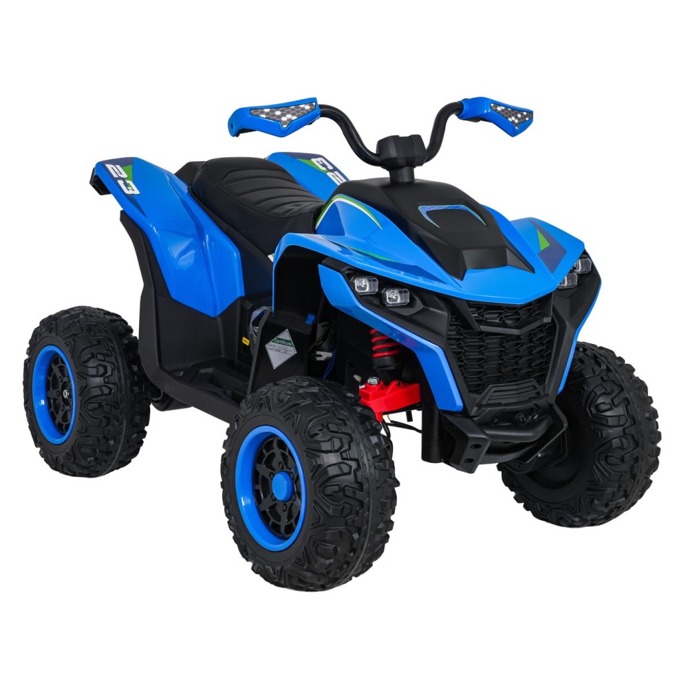 JOKO Elektrická Štvorkolka Fast 4x4, penové kolesá, kožené sedadlo, nosnosť 50kg, FM rádio, modrá
