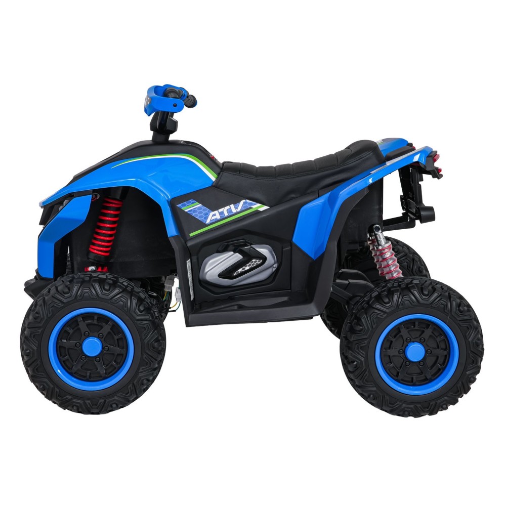 JOKO Elektrická Štvorkolka Fast 4x4, penové kolesá, kožené sedadlo, nosnosť 50kg, FM rádio, modrá