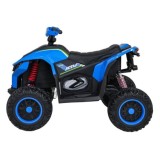 JOKO Elektrická Štvorkolka Fast 4x4, penové kolesá, kožené sedadlo, nosnosť 50kg, FM rádio, modrá