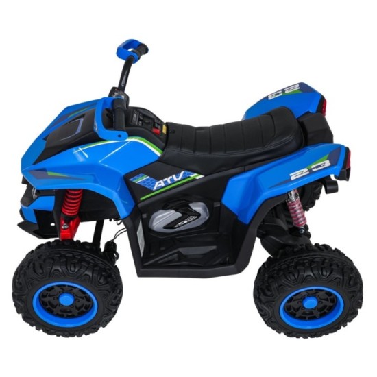 JOKO Elektrická Štvorkolka Fast 4x4, penové kolesá, kožené sedadlo, nosnosť 50kg, FM rádio, modrá