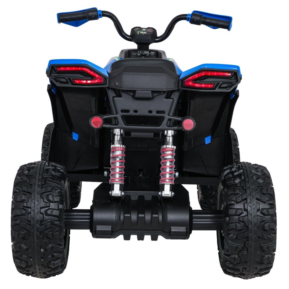 JOKO Elektrická Štvorkolka Fast 4x4, penové kolesá, kožené sedadlo, nosnosť 50kg, FM rádio, modrá