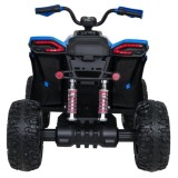 JOKO Elektrická Štvorkolka Fast 4x4, penové kolesá, kožené sedadlo, nosnosť 50kg, FM rádio, modrá