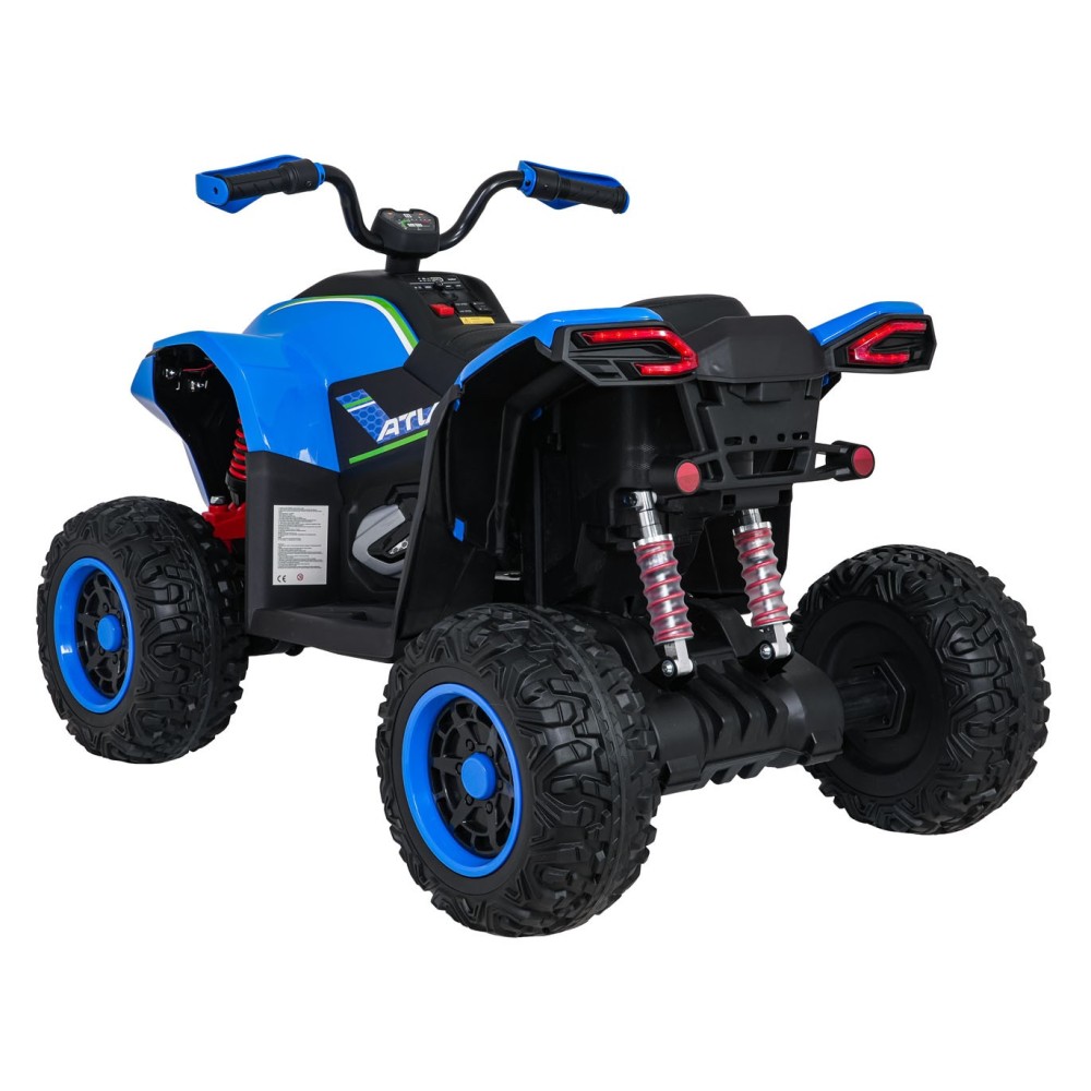 JOKO Elektrická Štvorkolka Fast 4x4, penové kolesá, kožené sedadlo, nosnosť 50kg, FM rádio, modrá