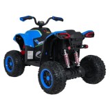 JOKO Elektrická Štvorkolka Fast 4x4, penové kolesá, kožené sedadlo, nosnosť 50kg, FM rádio, modrá