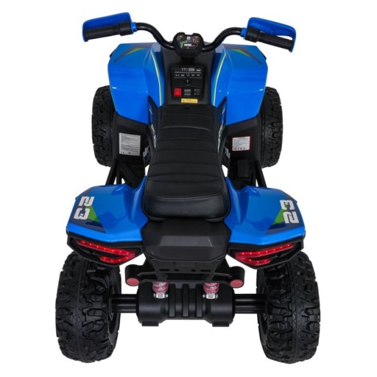 JOKO Elektrická Štvorkolka Fast 4x4, penové kolesá, kožené sedadlo, nosnosť 50kg, FM rádio, modrá
