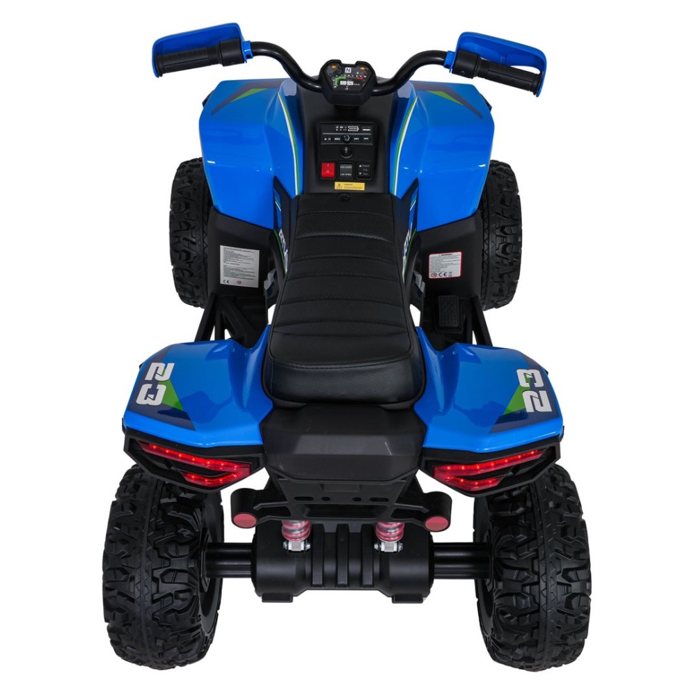 JOKO Elektrická Štvorkolka Fast 4x4, penové kolesá, kožené sedadlo, nosnosť 50kg, FM rádio, modrá