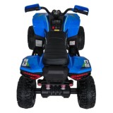 JOKO Elektrická Štvorkolka Fast 4x4, penové kolesá, kožené sedadlo, nosnosť 50kg, FM rádio, modrá