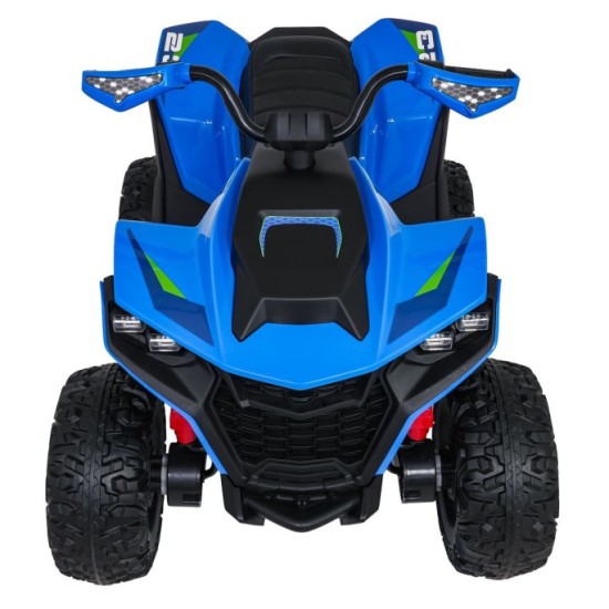 JOKO Elektrická Štvorkolka Fast 4x4, penové kolesá, kožené sedadlo, nosnosť 50kg, FM rádio, modrá