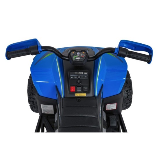 JOKO Elektrická Štvorkolka Fast 4x4, penové kolesá, kožené sedadlo, nosnosť 50kg, FM rádio, modrá