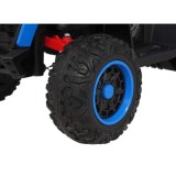 JOKO Elektrická Štvorkolka Fast 4x4, penové kolesá, kožené sedadlo, nosnosť 50kg, FM rádio, modrá
