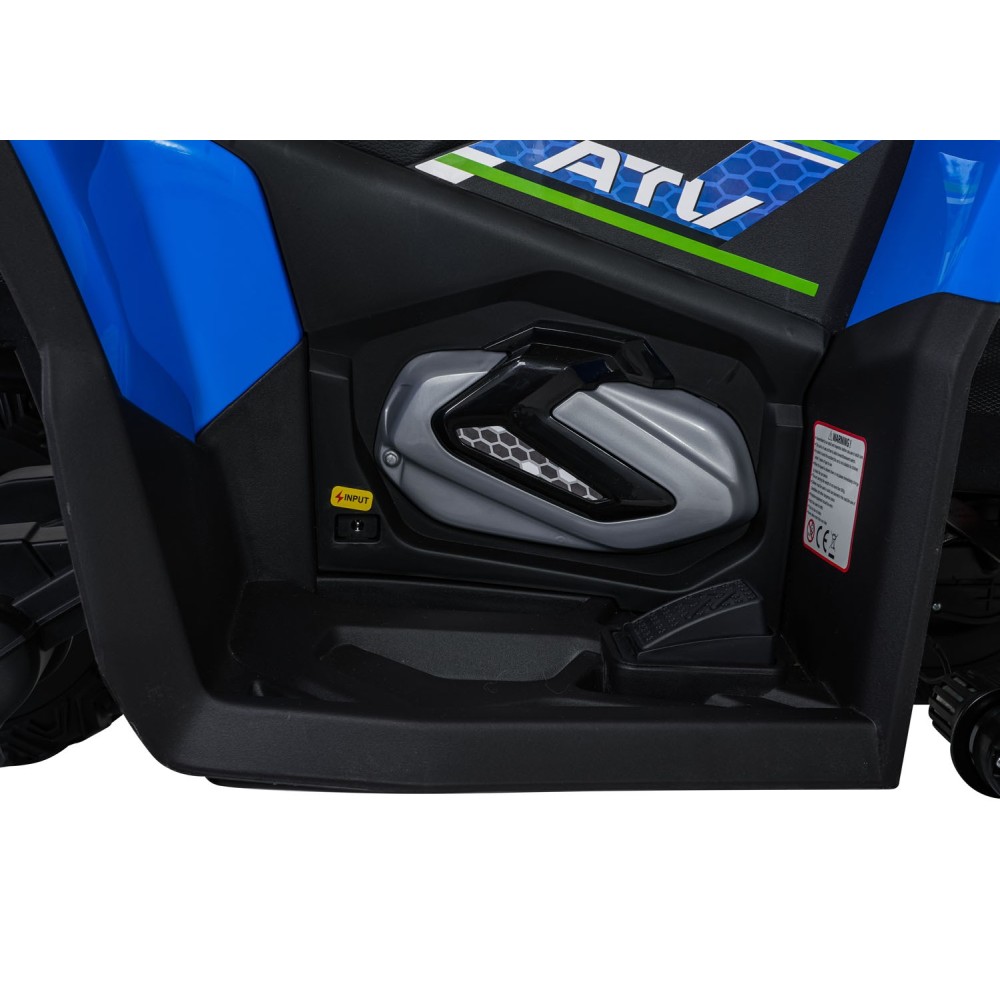 JOKO Elektrická Štvorkolka Fast 4x4, penové kolesá, kožené sedadlo, nosnosť 50kg, FM rádio, modrá