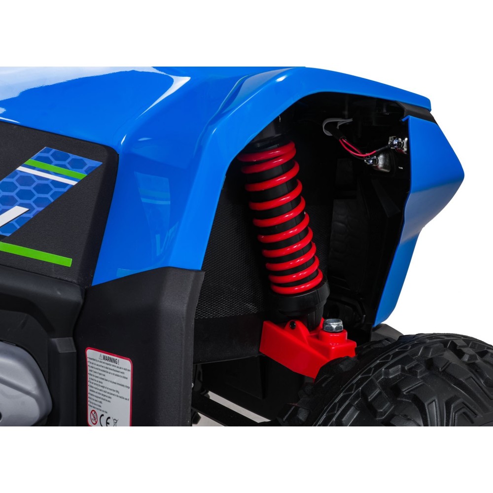 JOKO Elektrická Štvorkolka Fast 4x4, penové kolesá, kožené sedadlo, nosnosť 50kg, FM rádio, modrá