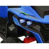 JOKO Elektrická Štvorkolka Fast 4x4, penové kolesá, kožené sedadlo, nosnosť 50kg, FM rádio, modrá