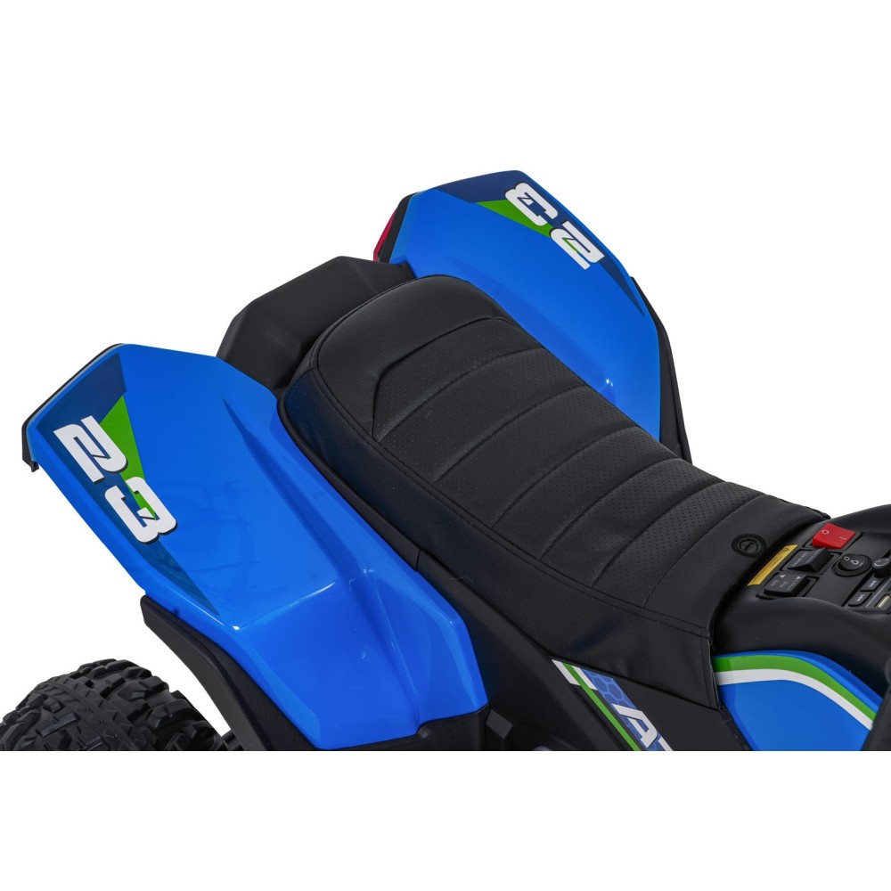 JOKO Elektrická Štvorkolka Fast 4x4, penové kolesá, kožené sedadlo, nosnosť 50kg, FM rádio, modrá