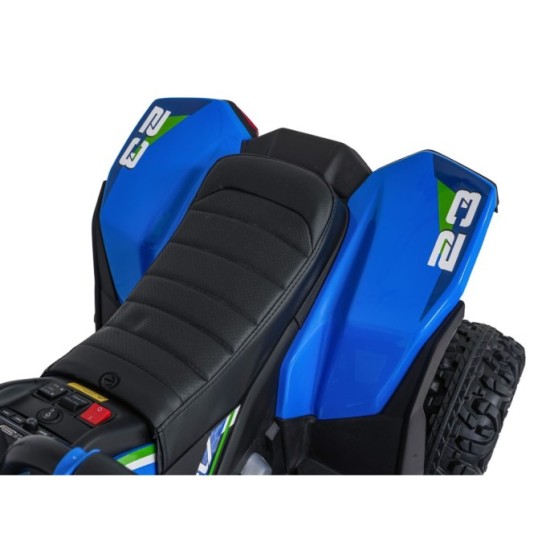 JOKO Elektrická Štvorkolka Fast 4x4, penové kolesá, kožené sedadlo, nosnosť 50kg, FM rádio, modrá