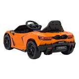 JOKO Elektrické autíčko Lamborghini Revuelto, kožené sedadlo, penové kolesá, FM rádio, oranžové