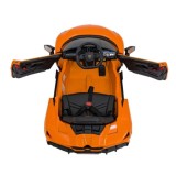 JOKO Elektrické autíčko Lamborghini Revuelto, kožené sedadlo, penové kolesá, FM rádio, oranžové
