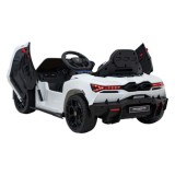 JOKO Elektrické autíčko Lamborghini Revuelto, kožené sedadlo, penové kolesá, FM rádio, biele