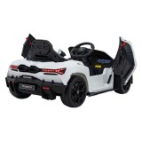 JOKO Elektrické autíčko Lamborghini Revuelto, kožené sedadlo, penové kolesá, FM rádio, biele