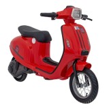 JOKO Elektrická Motorka Skúter Retro 23, Nafukovacie kolesá, kožené sedadlo, nosnosť 60kg, červená
