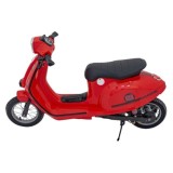 JOKO Elektrická Motorka Skúter Retro 23, Nafukovacie kolesá, kožené sedadlo, nosnosť 60kg, červená