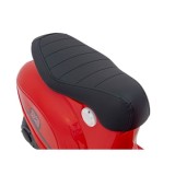 JOKO Elektrická Motorka Skúter Retro 23, Nafukovacie kolesá, kožené sedadlo, nosnosť 60kg, červená