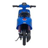 JOKO Elektrická Motorka Skúter Retro 23, Nafukovacie kolesá, kožené sedadlo, nosnosť 60kg, modrá
