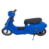 JOKO Elektrická Motorka Skúter Retro 23, Nafukovacie kolesá, kožené sedadlo, nosnosť 60kg, modrá