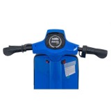 JOKO Elektrická Motorka Skúter Retro 23, Nafukovacie kolesá, kožené sedadlo, nosnosť 60kg, modrá