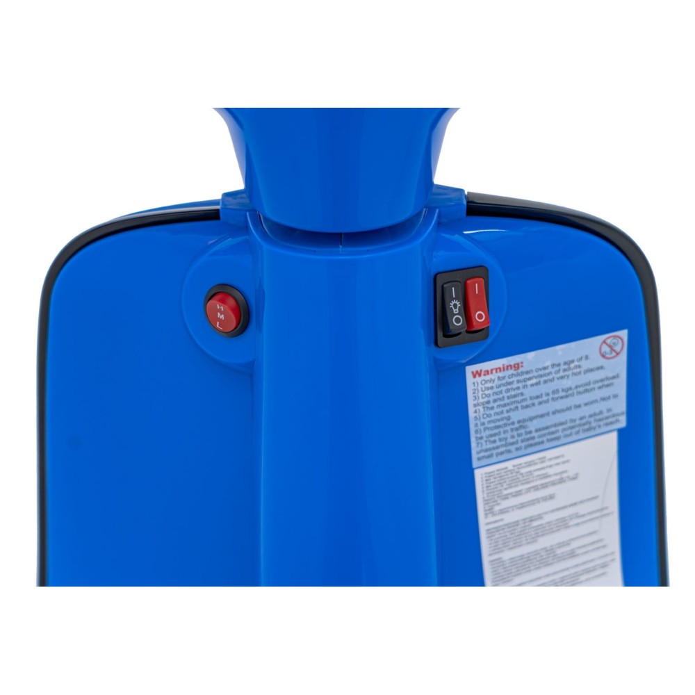 JOKO Elektrická Motorka Skúter Retro 23, Nafukovacie kolesá, kožené sedadlo, nosnosť 60kg, modrá