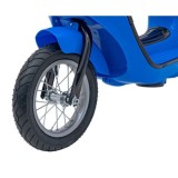 JOKO Elektrická Motorka Skúter Retro 23, Nafukovacie kolesá, kožené sedadlo, nosnosť 60kg, modrá