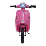 JOKO Elektrická Motorka Skúter Retro 23, Nafukovacie kolesá, kožené sedadlo, nosnosť 60kg, ružová