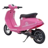 JOKO Elektrická Motorka Skúter Retro 23, Nafukovacie kolesá, kožené sedadlo, nosnosť 60kg, ružová