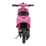 JOKO Elektrická Motorka Skúter Retro 23, Nafukovacie kolesá, kožené sedadlo, nosnosť 60kg, ružová