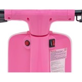 JOKO Elektrická Motorka Skúter Retro 23, Nafukovacie kolesá, kožené sedadlo, nosnosť 60kg, ružová