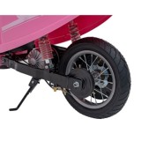 JOKO Elektrická Motorka Skúter Retro 23, Nafukovacie kolesá, kožené sedadlo, nosnosť 60kg, ružová