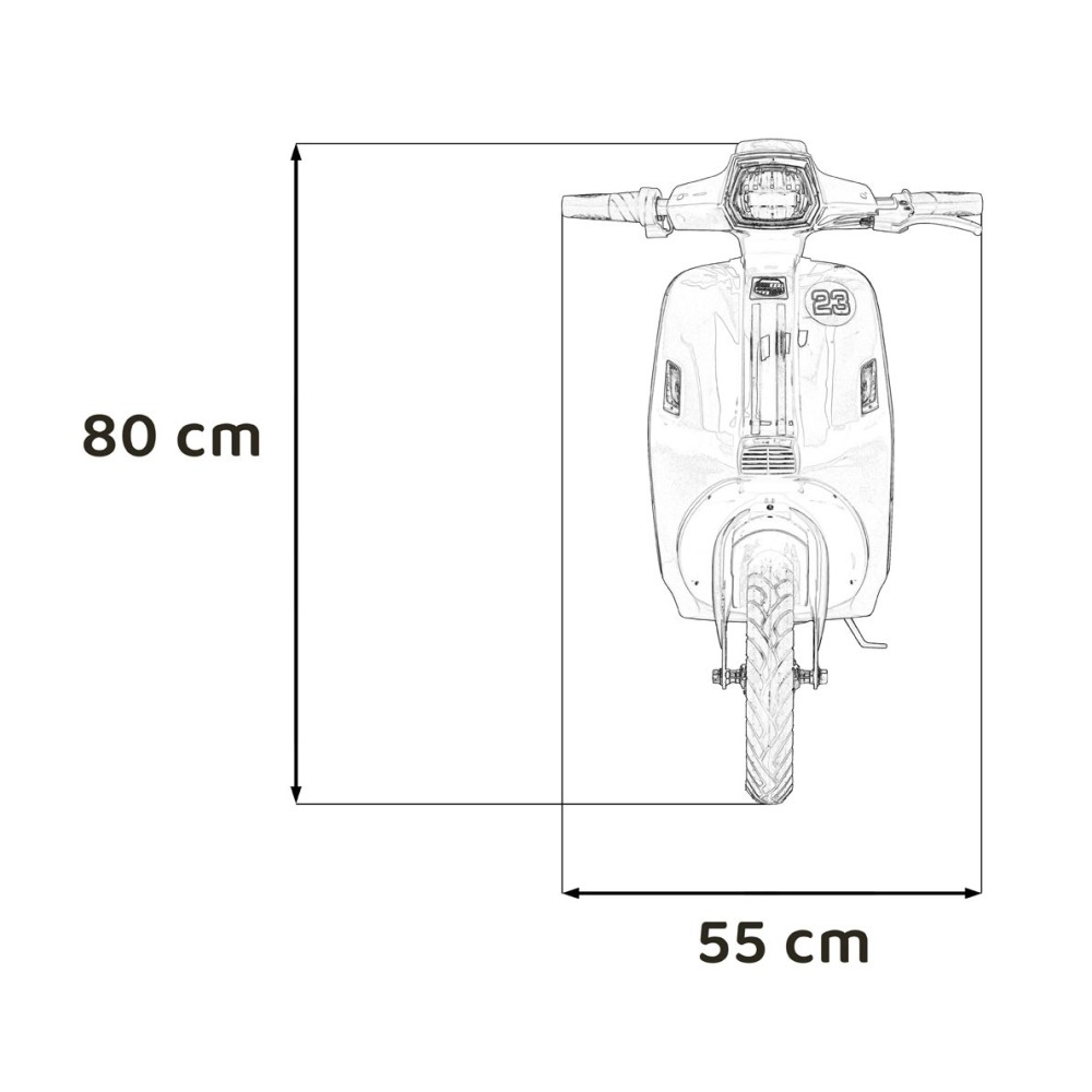 JOKO Elektrická Motorka Skúter Retro 23, Nafukovacie kolesá, kožené sedadlo, nosnosť 60kg, ružová
