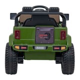 JOKO Elektrické autíčko Jeep MOUNTAIN, penové kolesá, kožené sedadlo, zelené