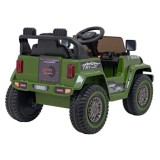 JOKO Elektrické autíčko Jeep MOUNTAIN, penové kolesá, kožené sedadlo, zelené